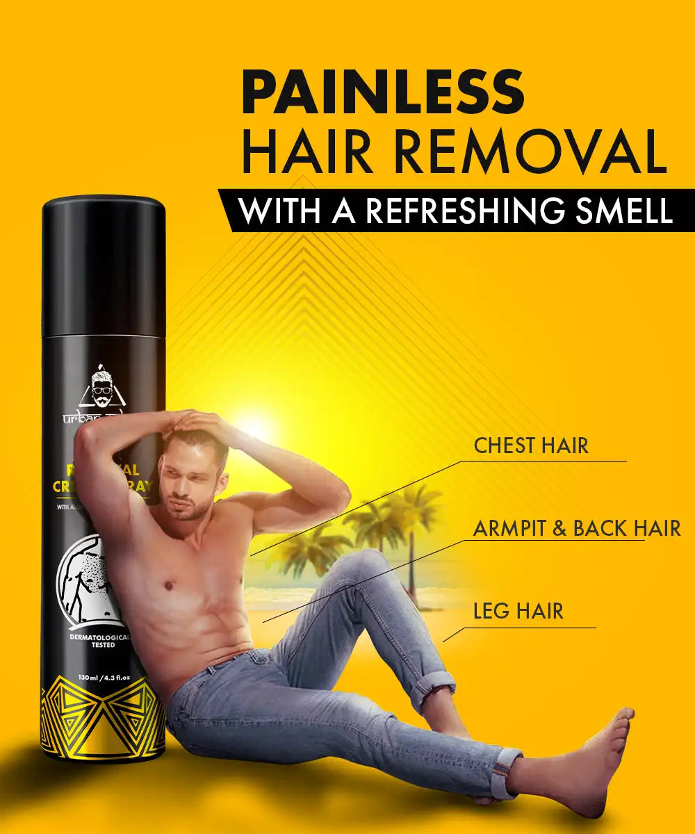 Urbangabru Hair Removal Cream Spray 130ml painless hair removal  - Urbangabru Urbangabru Hair Removal Cream Spray 130ml painless hair removal  - Urbangabru