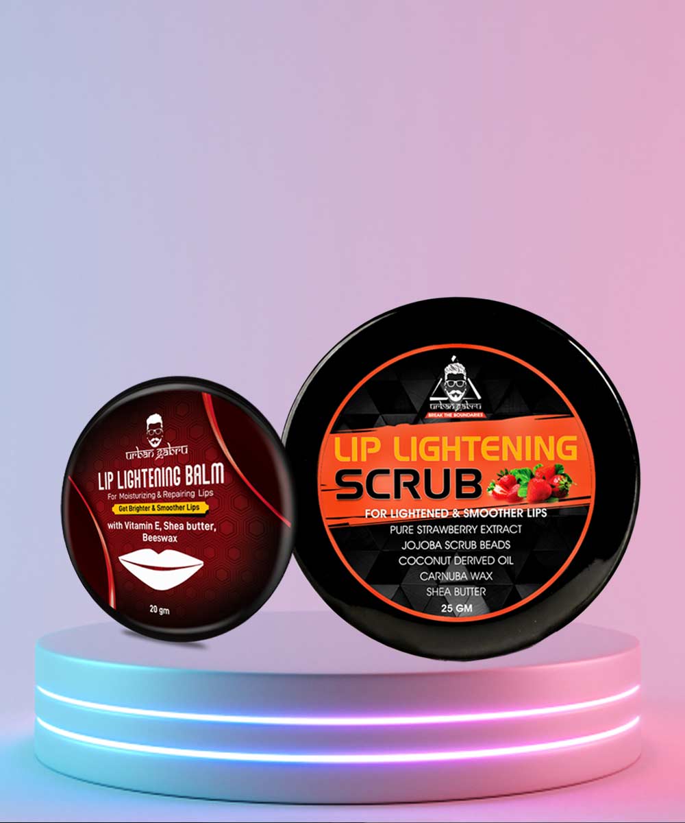 Lip Lightening Scrub and balm Combo - UrbanGabru Lip Lightening Scrub and balm Combo - UrbanGabru