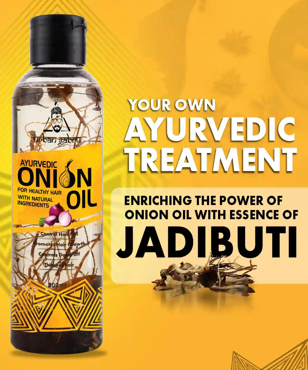 Urbangabru Ayurvedic Onion Oil 200 ml Ayurvedic Treatment - Urbangabru Urbangabru Ayurvedic Onion Oil 200 ml Ayurvedic Treatment - Urbangabru