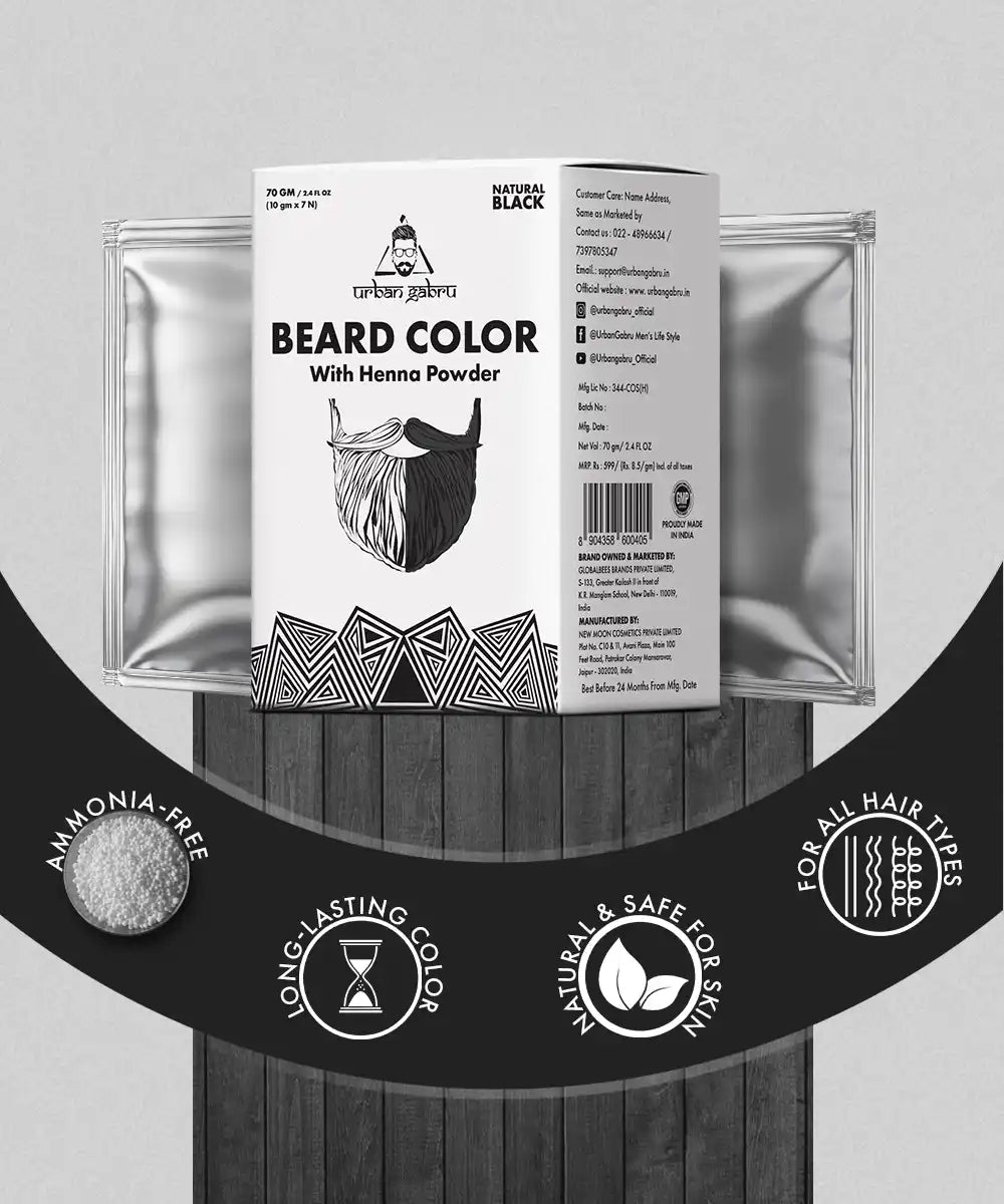 Urbangabru Beard Color ingredients - Urbangabru Urbangabru Beard Color ingredients - Urbangabru