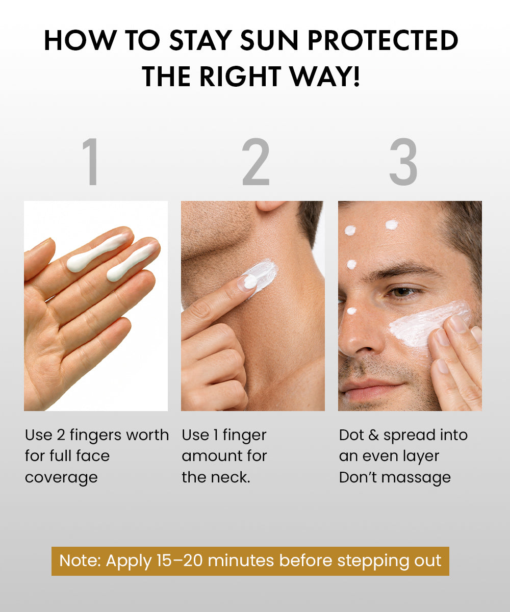 Best SPF 50 Sunscreen for Men in India | Detan & Non-Greasy ...