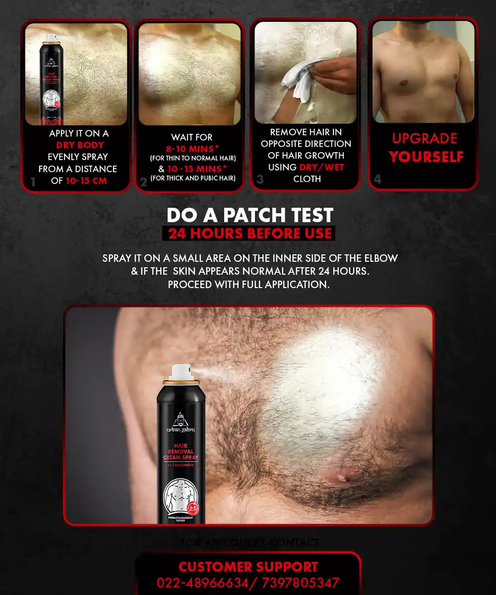 Urbangabru Hair Removal Cream Spray Casanova how to use  - Urbangabru