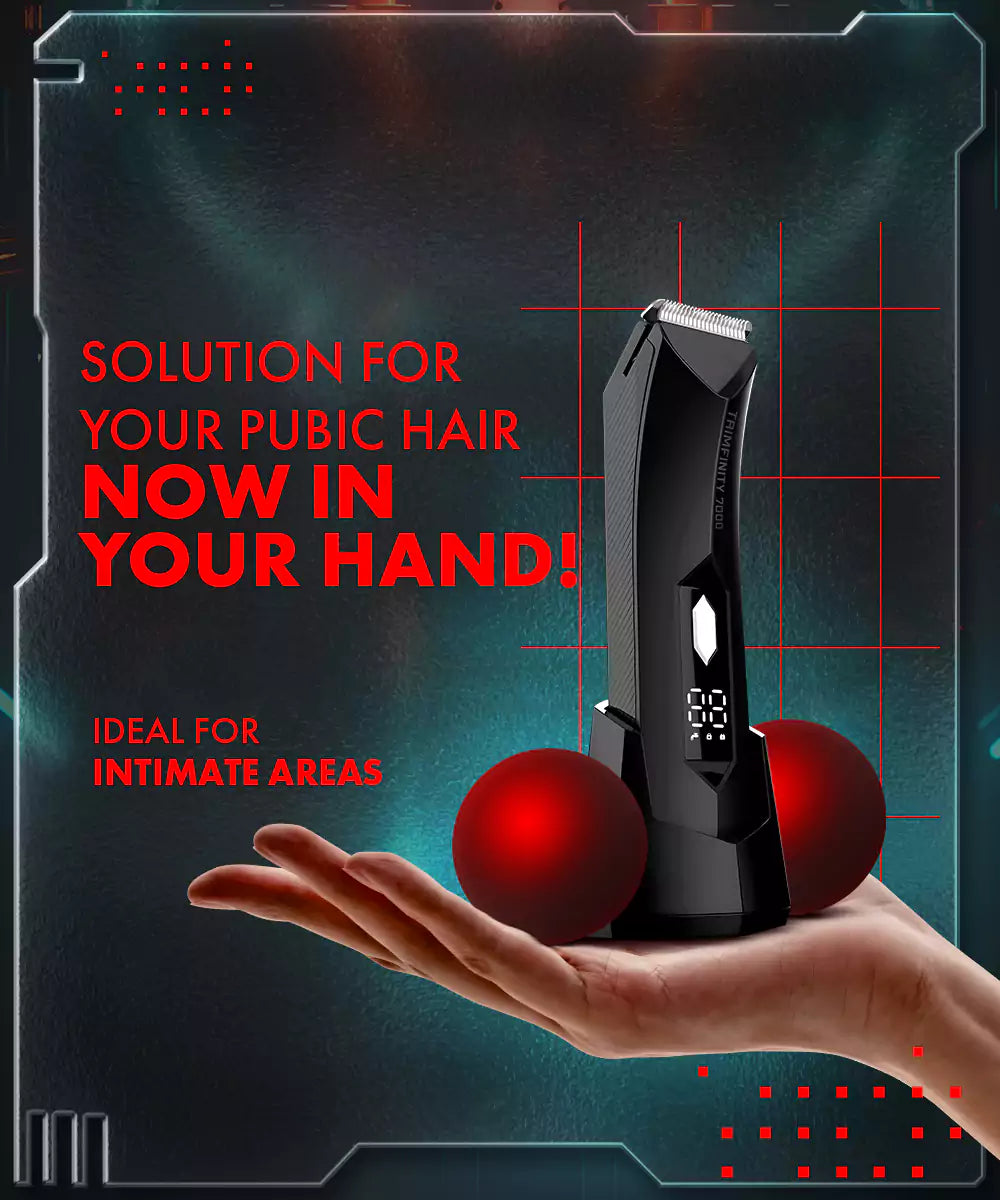 Urbangabru trimfinity 7000 solution for pubic hair now in hand - Urbangabru