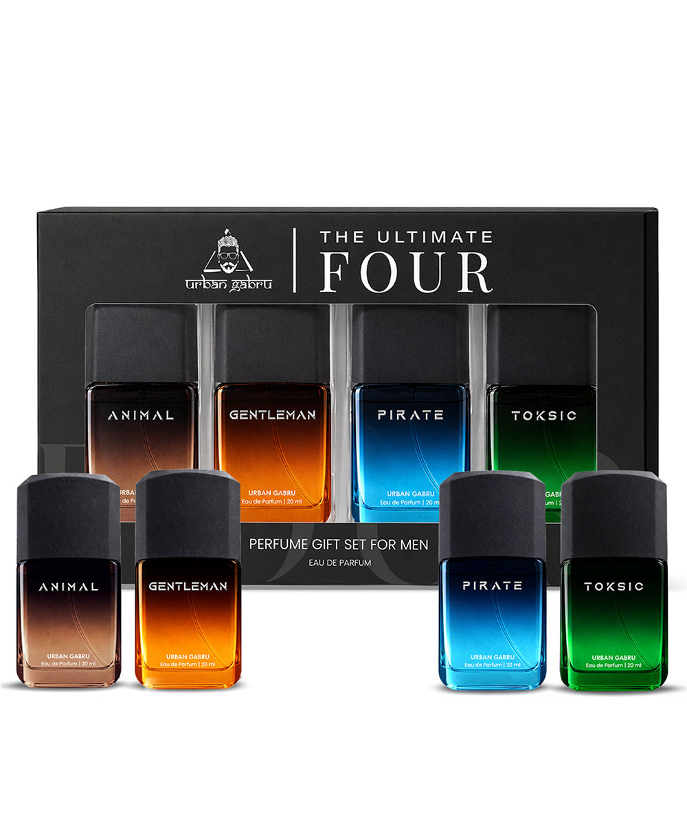 UrbanGabru The Ultimate Four Perfume Gift Set for Men ( 4 X 20 ml) Pack of 4