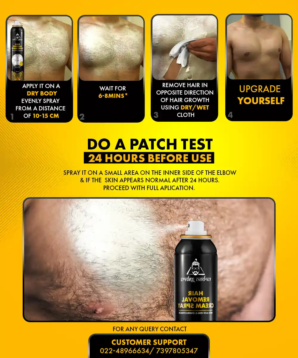 Urbangabru Hair Removal Cream Spray how to use - Urbangabru