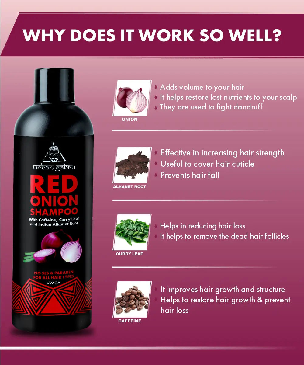 Urbangabru Onion Shampoo works so well - UrbanGabru