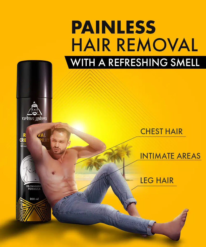 Urbangabru Hair Removal Cream Spray refreshing smell  - Urbangabru