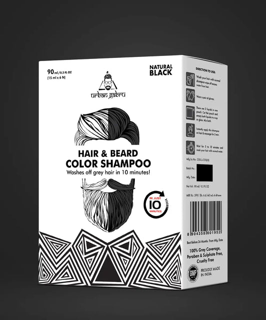 Urbangabru Hair & Beard Color Shampoo - UrbanGabru