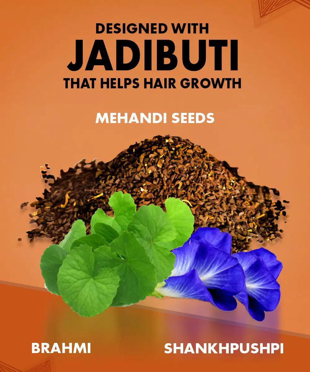 Urbangabru Jadibuti hair growth Oil mehandi seeds - Urbangabru